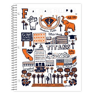 Julia Gash Cal State Fullerton Notebook - White